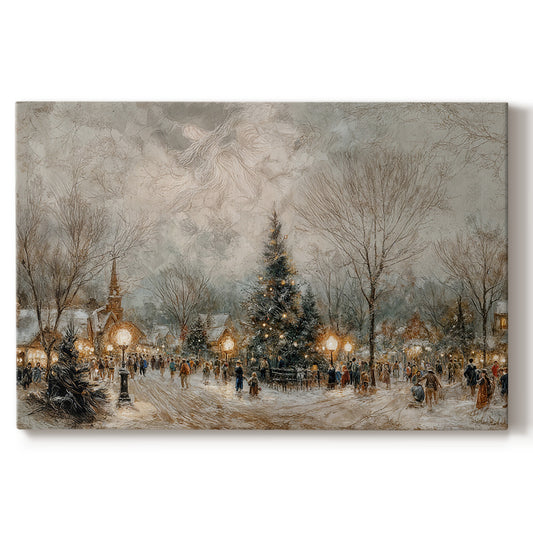 Honeyed Yule Whisper - Canvas Art Print
