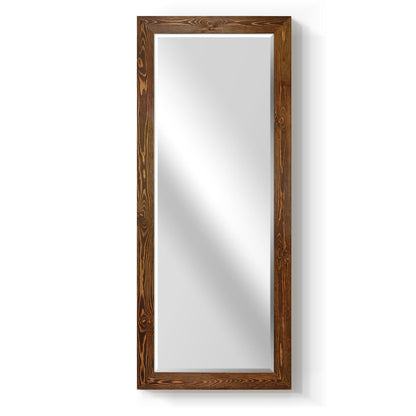 Barnwood Wood Framed with Beveled Edge Mirror