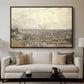View from Montmartre, 1886 - Floater Framed Canvas Print