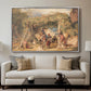 Figures and Animals in a Vineyard, c. 1829 - Floater Framed Canvas Print