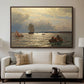 From the Inlet of Oslo, 1874 - Floater Framed Canvas Print