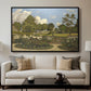 The Painter's Garden at Saint-Privé, 1886 - Floater Framed Canvas Print