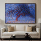 The Red Tree, 1909 - Floater Framed Canvas Print
