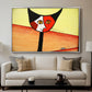 Picasso's Cat–El Gato - Floater Framed Canvas Print