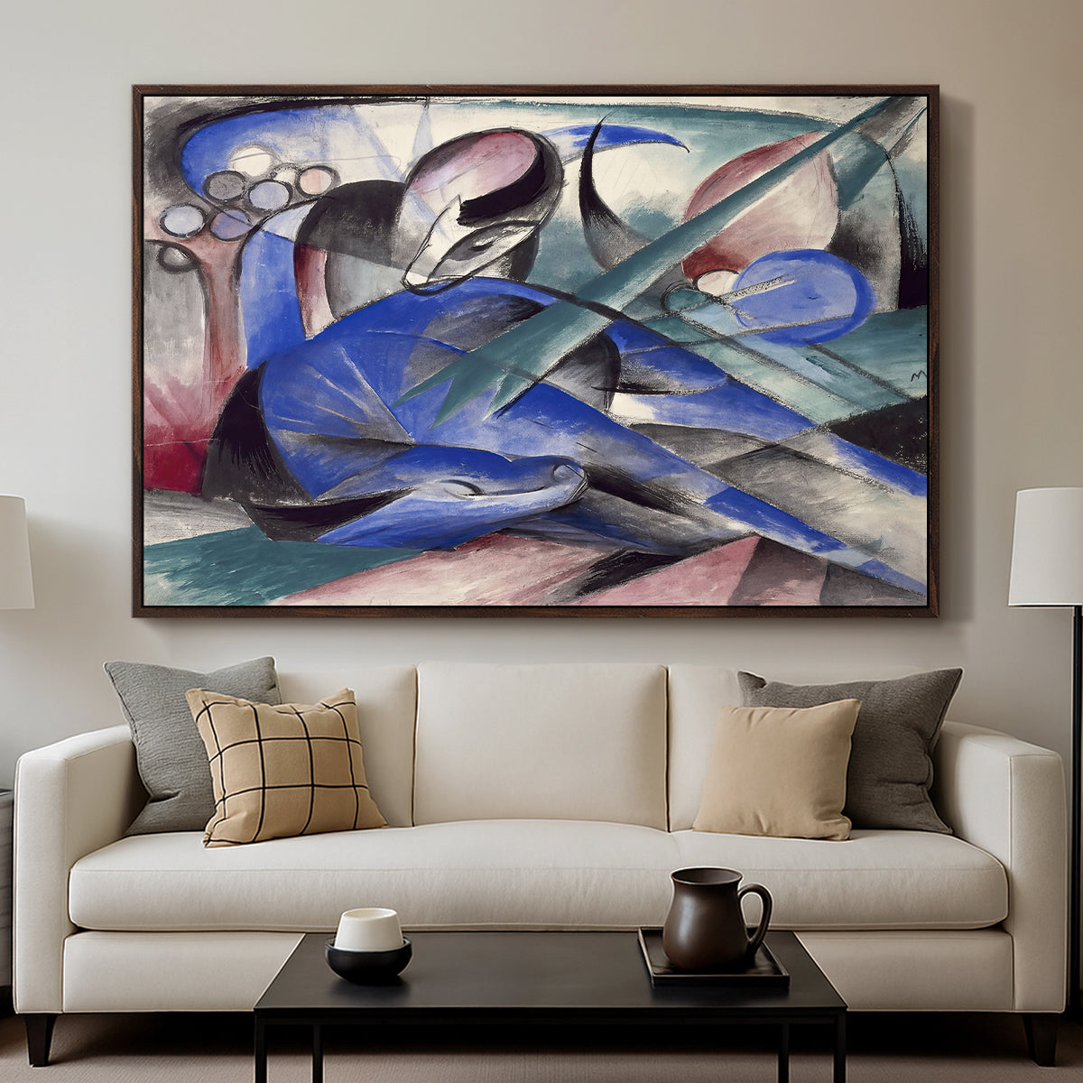 Dreaming Horse, 1913 - Floater Framed Canvas Print