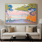Golfe Juan, 1896 - Floater Framed Canvas Print