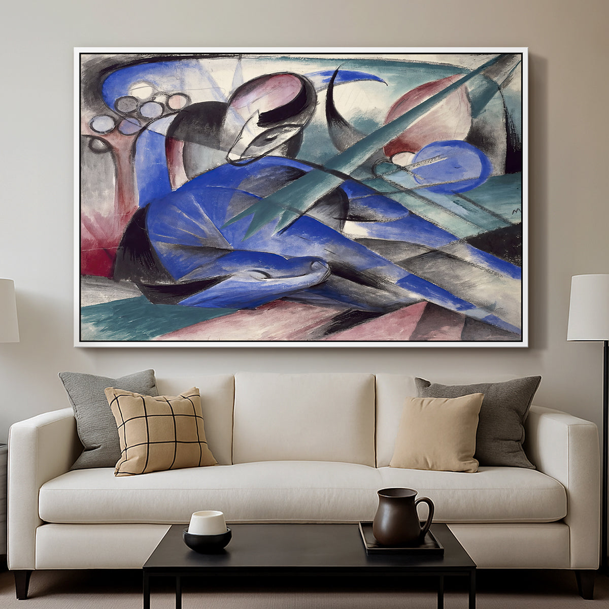 Dreaming Horse, 1913 - Floater Framed Canvas Print