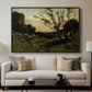 Morning in the Nievre, 1877 - Floater Framed Canvas Print