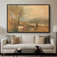 Lulworth Castle, Dorset, c. 1820 - Floater Framed Canvas Print