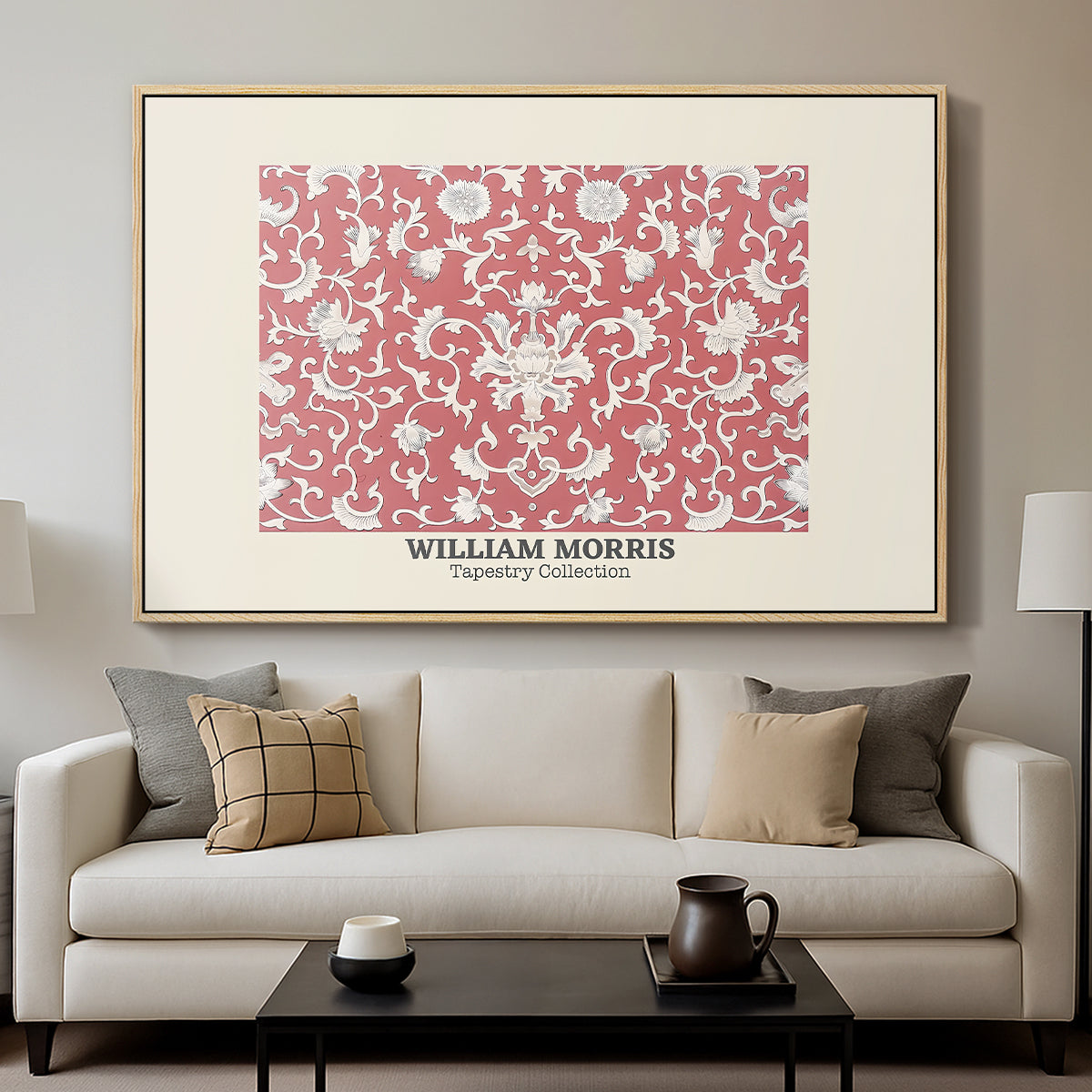 Examples of Chinese Ornament, Pl. XCV (Morris Inspired), 1867 - Floater Framed Canvas Print