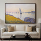 Evening Calm, Concarneau, Opus 220, 1891 - Floater Framed Canvas Print