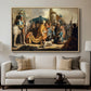 David with Goliath's Head in front of Saul, for Rembrandt, 1627 - Floater Framed Canvas Print