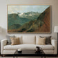 The Dachstein from the Plassen near Hallstatt, 1827 - Floater Framed Canvas Print