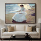 Clotilde on the Beach, 1904 - Floater Framed Canvas Print