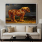 The Shire Horse Elephant in an Extensive Landscape, c. 1850s - Floater Framed Canvas Print