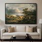 Young Peasant Couple Resting in the Field, 1829 - Floater Framed Canvas Print