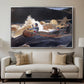 Shooting the Rapids, Saguenay River, 1905-1910 - Floater Framed Canvas Print