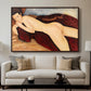 Reclining Nude from the Back (Nu couché de dos), c. 1917 - Floater Framed Canvas Print
