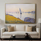 Evening Calm, Concarneau, Opus 220, 1891 - Floater Framed Canvas Print