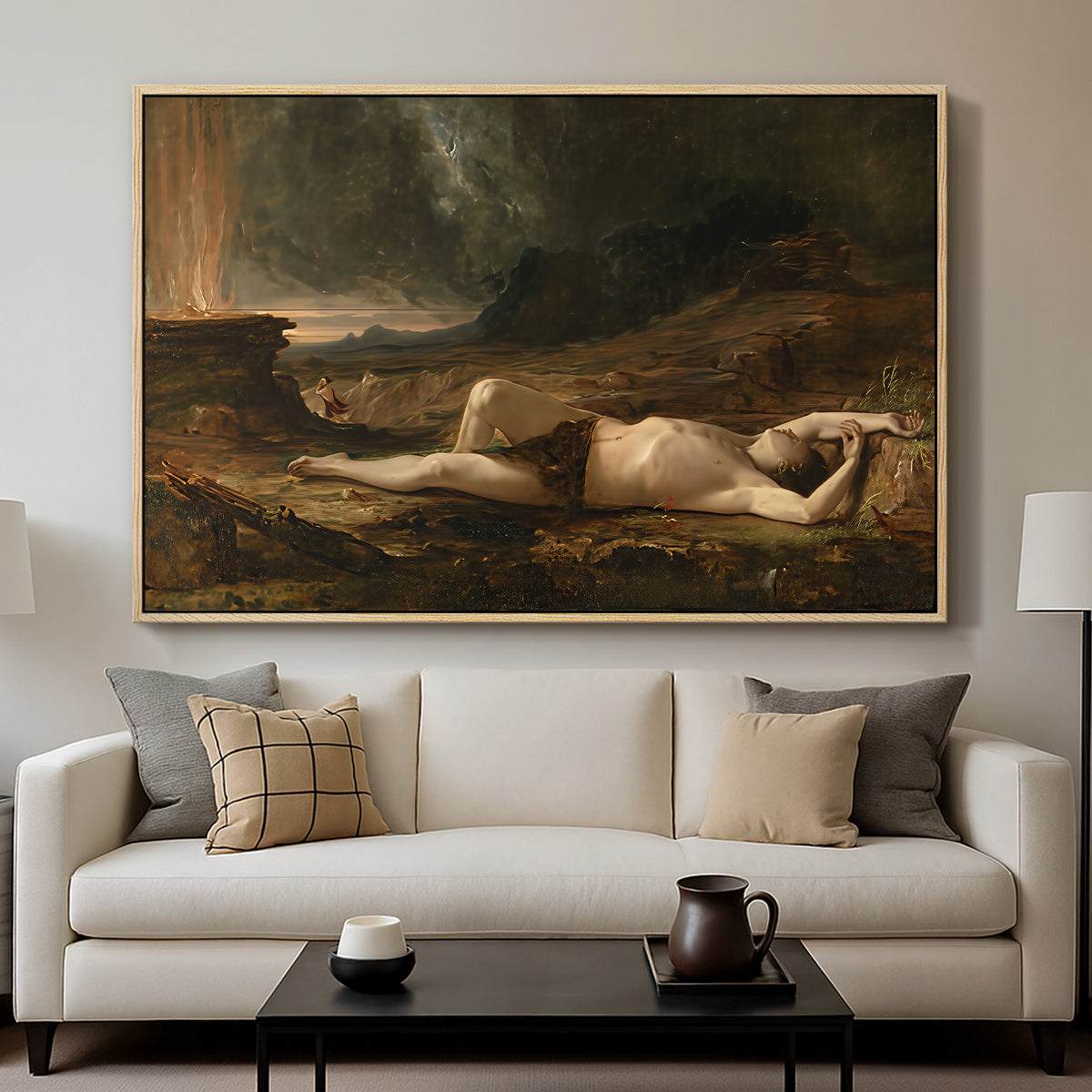 The Dead Abel, 1832 - Floater Framed Canvas Print