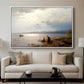 On the Banks of the Chiemsee, 1871 - Floater Framed Canvas Print