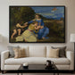 The Aldobrandini Madonna, 1532 - Floater Framed Canvas Print