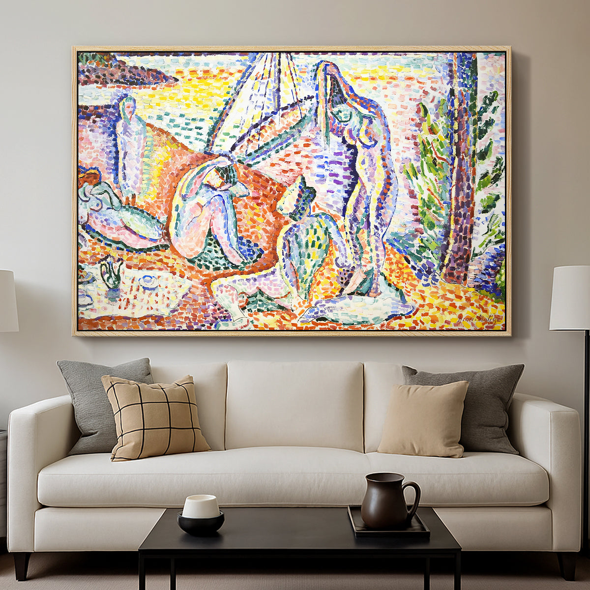 Luxe, Calme et Volupté, 1904 - Floater Framed Canvas Print