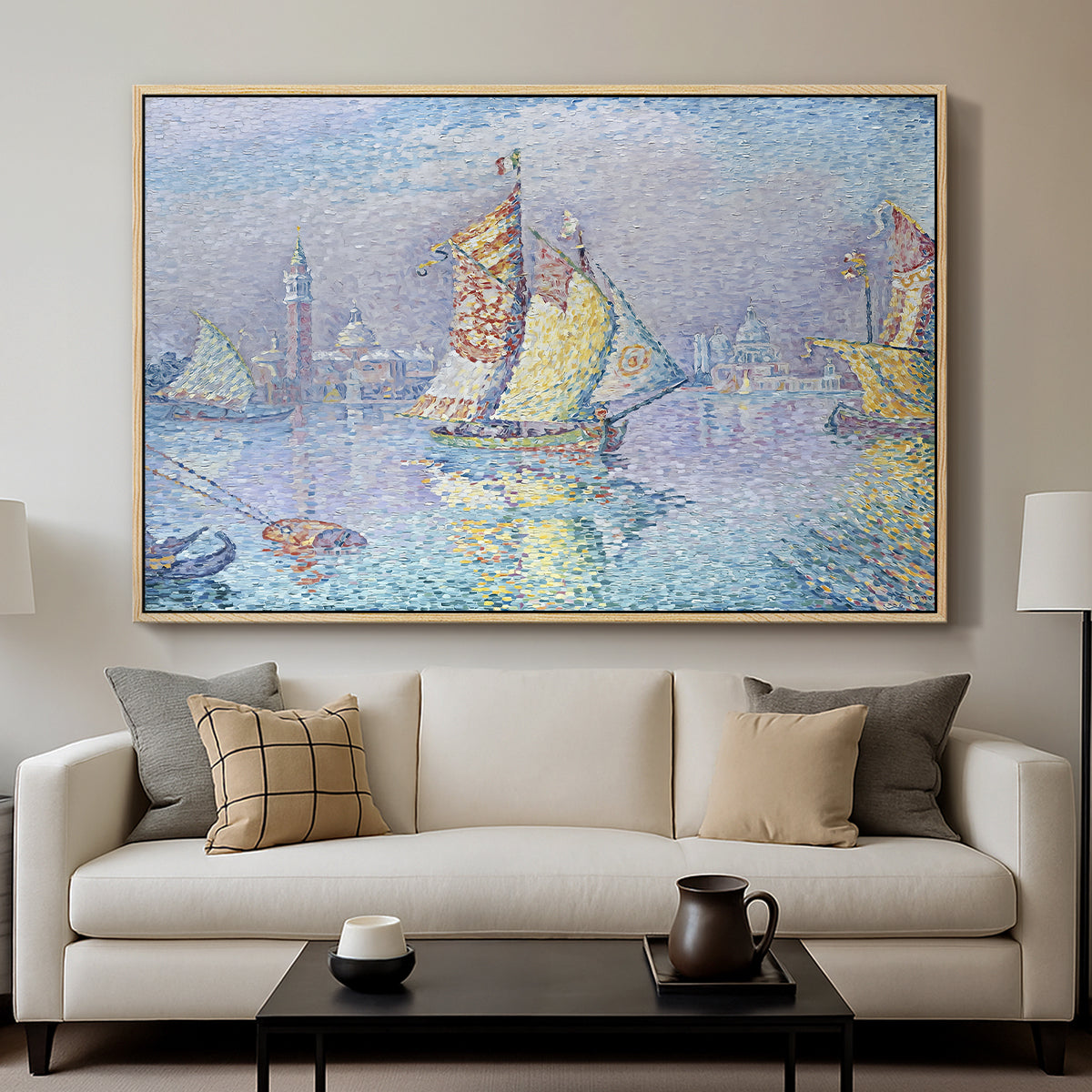 Venice, the Yellow Sail, 1904 - Floater Framed Canvas Print