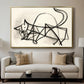 Study of a Cat (Étude de chat), 1946 - Floater Framed Canvas Print