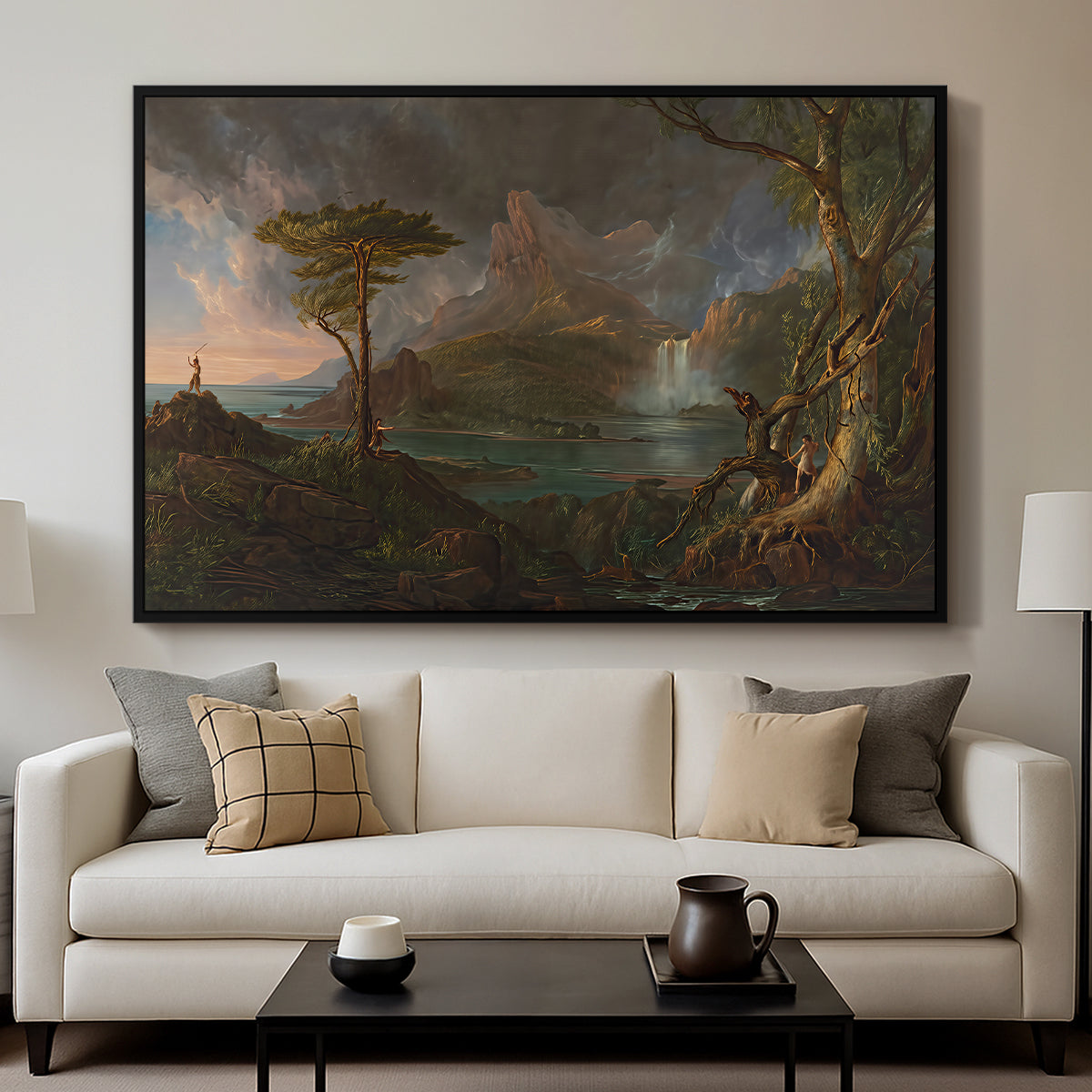 A Wild Scene, 1831-1832 - Floater Framed Canvas Print