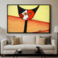 Picasso's Cat–El Gato - Floater Framed Canvas Print