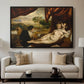 Venus and the Lute Player, c. 1565-1570 - Floater Framed Canvas Print