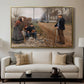 People by a Road, 1893 - Floater Framed Canvas Print