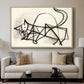 Study of a Cat (Étude de chat), 1946 - Floater Framed Canvas Print