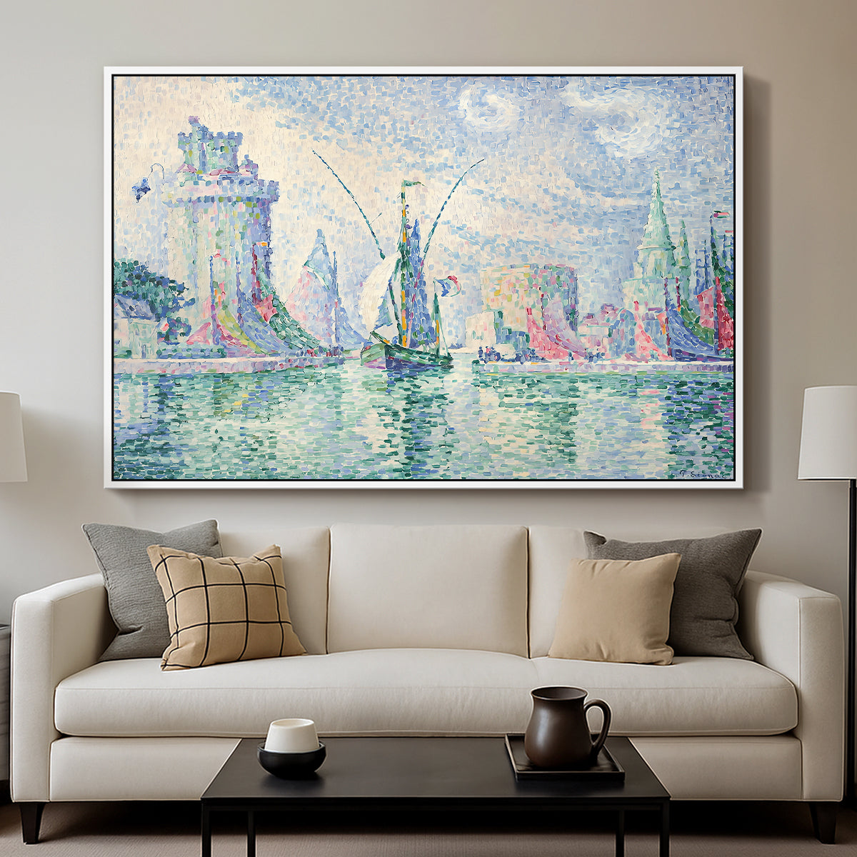 The Green Towers (Les tours vertes, la Rochelle), 1913 - Floater Framed Canvas Print