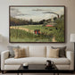 The Chair Factory at Alfortville, 1897 - Floater Framed Canvas Print