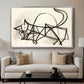 Study of a Cat (Étude de chat), 1946 - Floater Framed Canvas Print