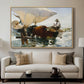 The Return from Fishing: Hauling the Boat, 1894 - Floater Framed Canvas Print
