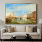 Venice: The Dogana and San Giorgio Maggiore, 1834 - Floater Framed Canvas Print