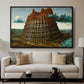 The Tower of Babel, c. 1568 - Floater Framed Canvas Print