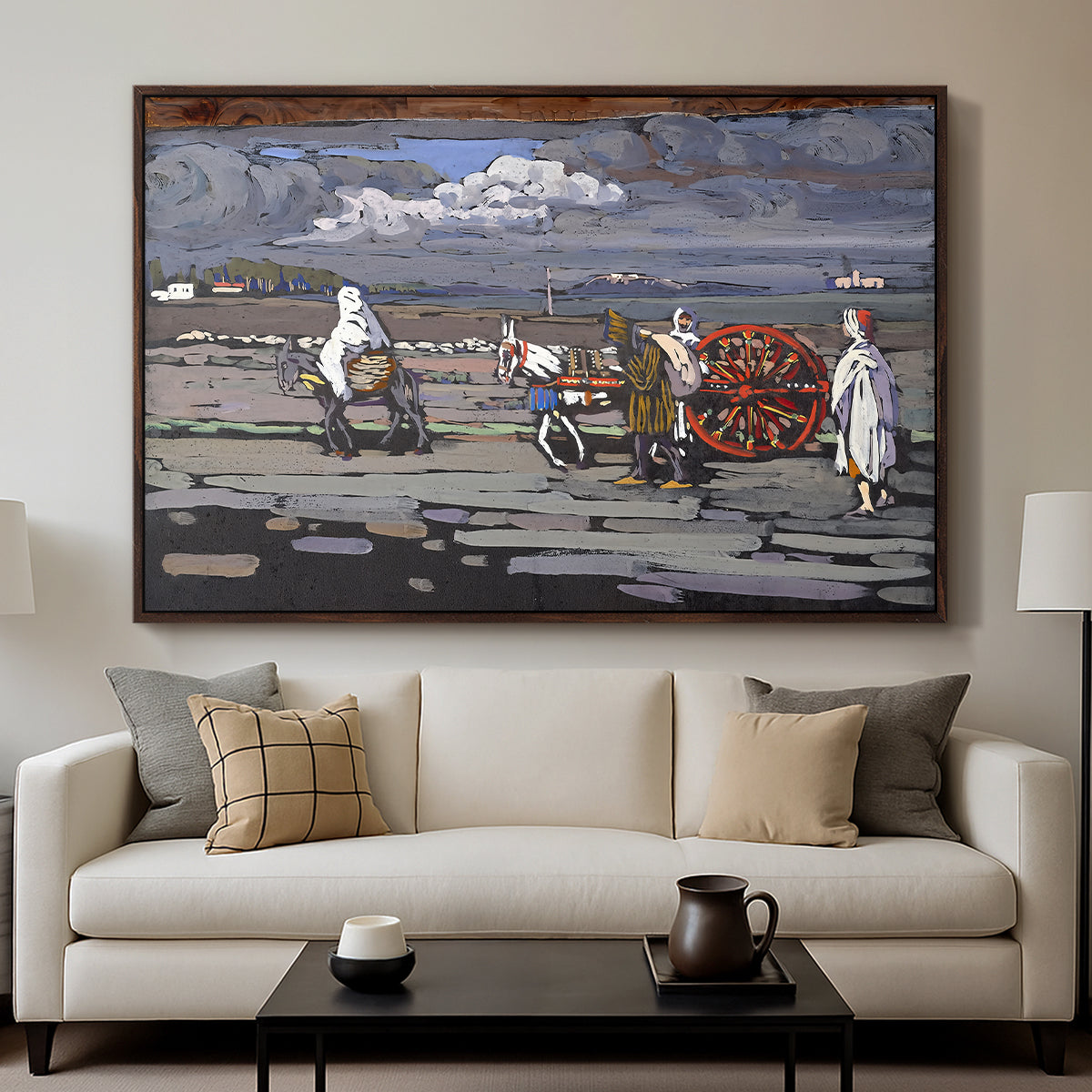 Country Road (Landstrasse), 1905 - Floater Framed Canvas Print