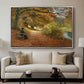 A Wooded Path in Autumn, 1902 - Floater Framed Canvas Print