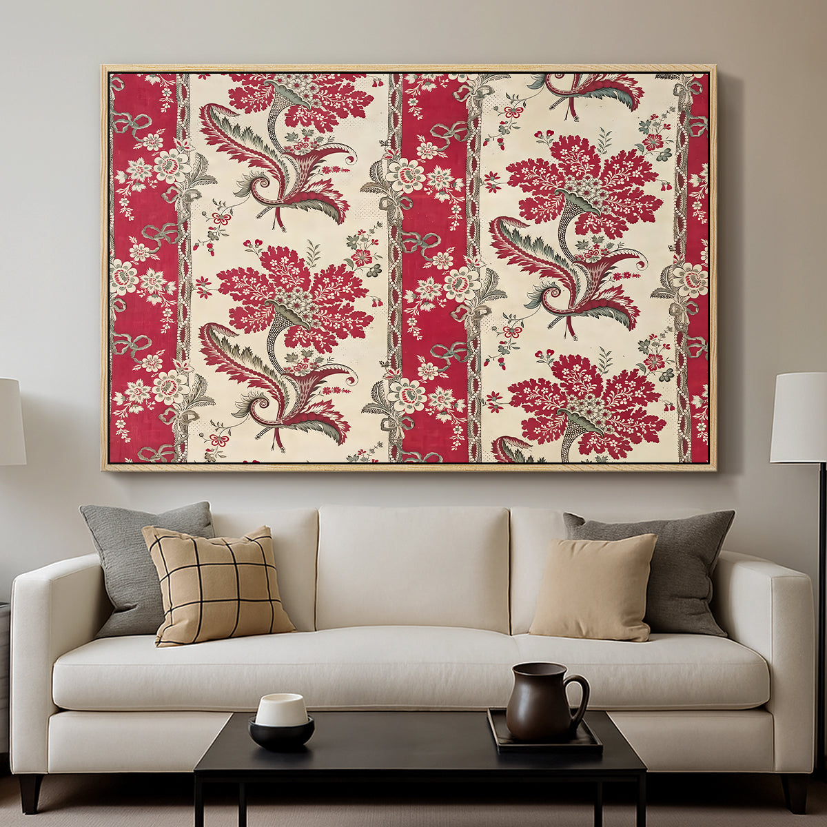 The Flowering Cornucopia (La Corne Fleurie), c. 1789-1850 - Floater Framed Canvas Print