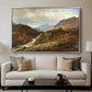 Mountain Landscape, 1864 - Floater Framed Canvas Print