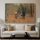 The Woodman and his Children, 1886 - Floater Framed Canvas Print