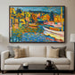 Study for Autumn Landscape with Boats, 1908 - Floater Framed Canvas Print
