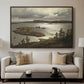 The Fjord at Sandviken (Sandviksfjorden), 1879 - Floater Framed Canvas Print