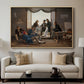 A Group of Danish Artists in Rome, 1837 - Floater Framed Canvas Print