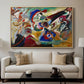 Fragment 2 for Composition VII, 1913 - Floater Framed Canvas Print