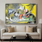 Still Life with Cat and Lobster, 1962 - Floater Framed Canvas Print